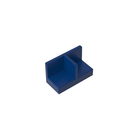 Gobricks,Panel 1 x 2 x 1 with Rounded Corners and Central Divider,93095