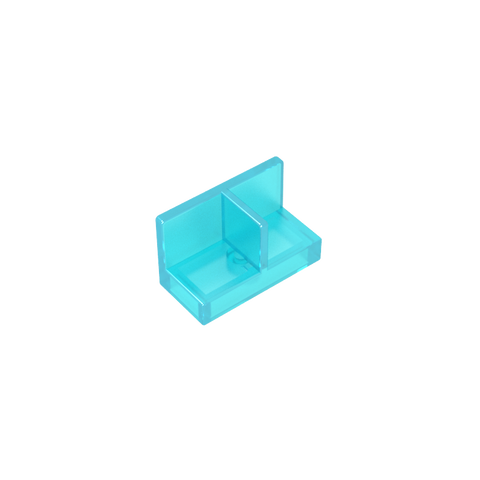Gobricks,Panel 1 x 2 x 1 with Rounded Corners and Central Divider,93095