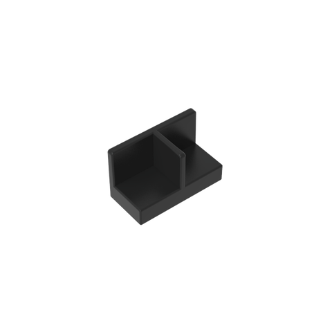 Gobricks,Panel 1 x 2 x 1 with Rounded Corners and Central Divider,93095