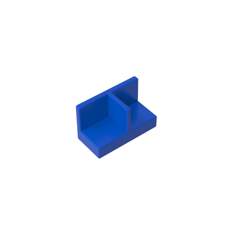Gobricks,Panel 1 x 2 x 1 with Rounded Corners and Central Divider,93095