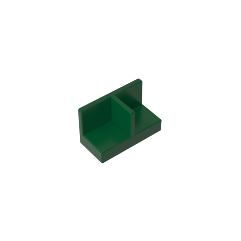 Gobricks,Panel 1 x 2 x 1 with Rounded Corners and Central Divider,93095