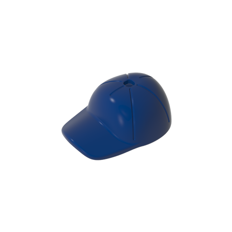 Gobricks,Minifig Cap Short Curved Bill with Seams and Hole on Top,11303