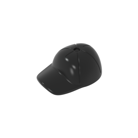 Gobricks,Minifig Cap Short Curved Bill with Seams and Hole on Top,11303