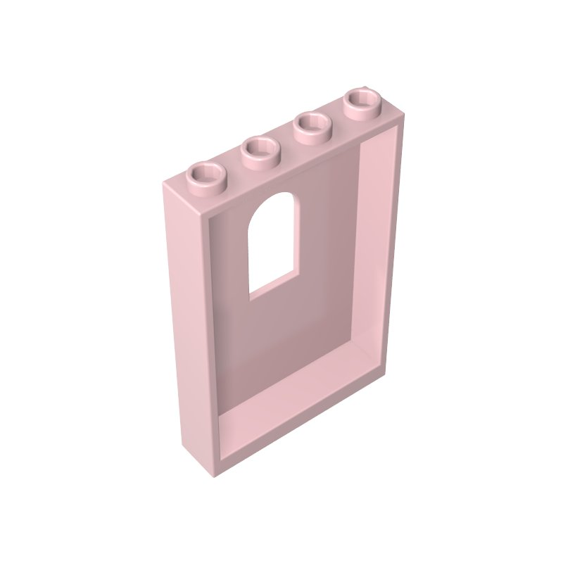 Gobricks,Panel 1 x 4 x 5 with Arched Window,60808