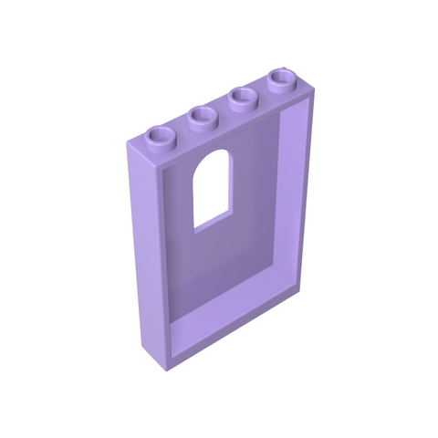 Gobricks,Panel 1 x 4 x 5 with Arched Window,60808