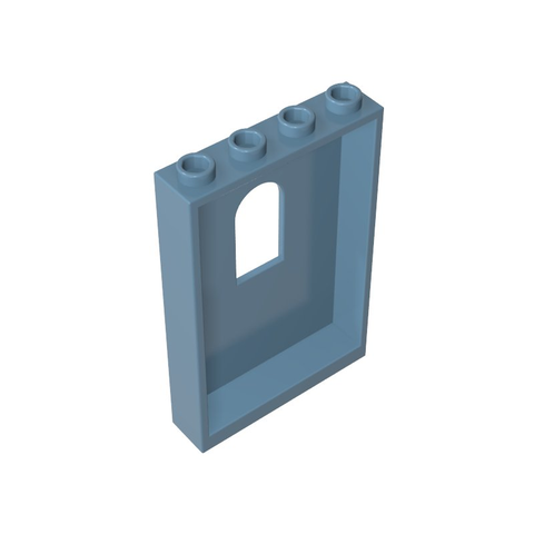 Gobricks,Panel 1 x 4 x 5 with Arched Window,60808