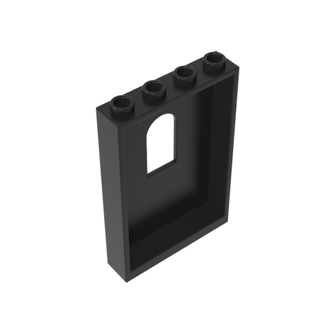 Gobricks,Panel 1 x 4 x 5 with Arched Window,60808