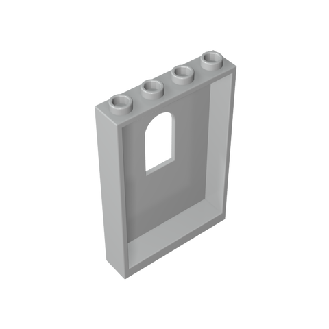 Gobricks,Panel 1 x 4 x 5 with Arched Window,60808
