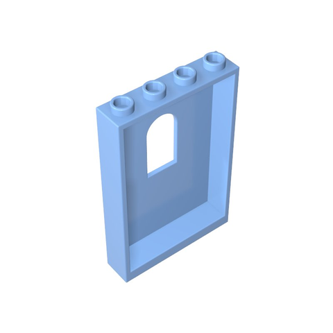 Gobricks,Panel 1 x 4 x 5 with Arched Window,60808