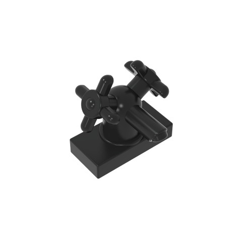 Gobricks,Tap 1 x 2 with Dual Handles,gds2033,6936