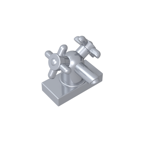 Gobricks,Tap 1 x 2 with Dual Handles,gds2033,6936