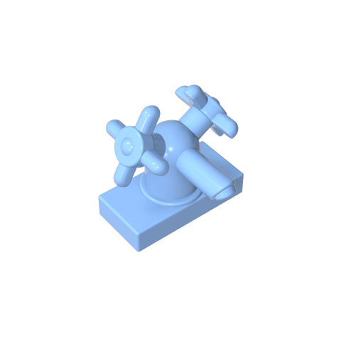 Gobricks,Tap 1 x 2 with Dual Handles,gds2033,6936
