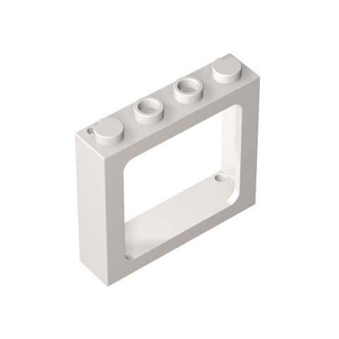 Gobricks,Window 1 x 4 x 3 Train with Shutter Holes and Solid Studs on Ends,6556