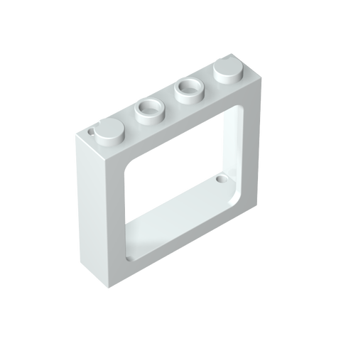 Gobricks,Window 1 x 4 x 3 Train with Shutter Holes and Solid Studs on Ends,6556