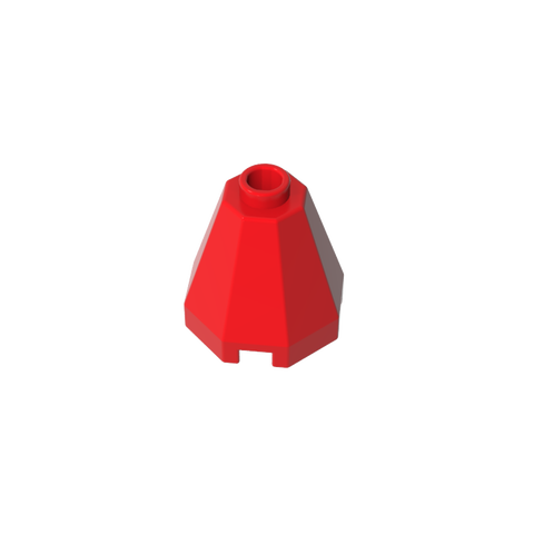 Gobricks,Cone 2 x 2 x 1 2/3 Octagonal, Open Stud,6039