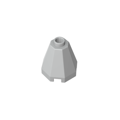 Gobricks,Cone 2 x 2 x 1 2/3 Octagonal, Open Stud,6039