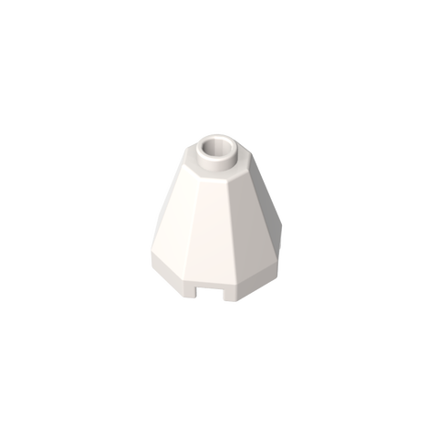 Gobricks,Cone 2 x 2 x 1 2/3 Octagonal, Open Stud,6039