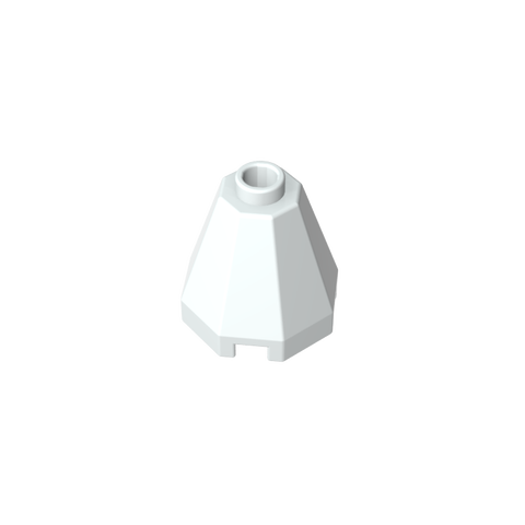Gobricks,Cone 2 x 2 x 1 2/3 Octagonal, Open Stud,6039