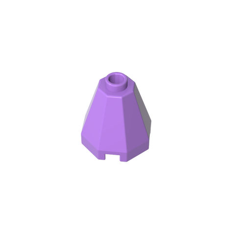 Gobricks,Cone 2 x 2 x 1 2/3 Octagonal, Open Stud,6039