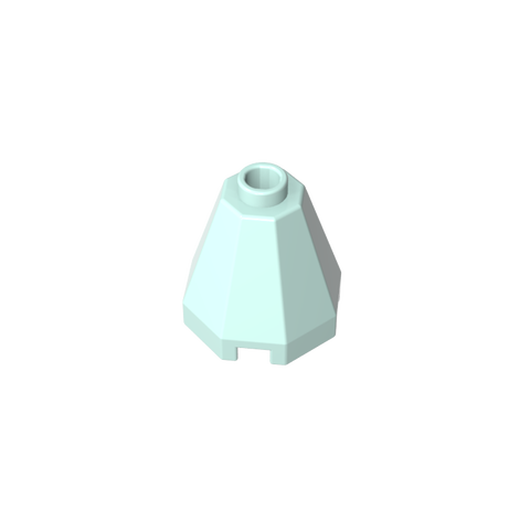 Gobricks,Cone 2 x 2 x 1 2/3 Octagonal, Open Stud,6039