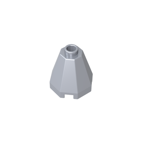 Gobricks,Cone 2 x 2 x 1 2/3 Octagonal, Open Stud,6039