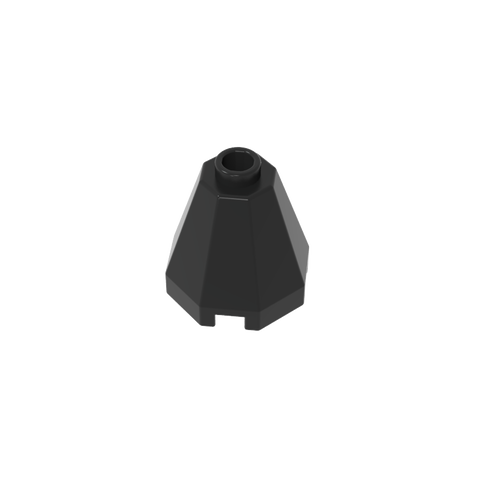 Gobricks,Cone 2 x 2 x 1 2/3 Octagonal, Open Stud,6039