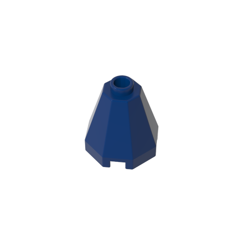 Gobricks,Cone 2 x 2 x 1 2/3 Octagonal, Open Stud,6039