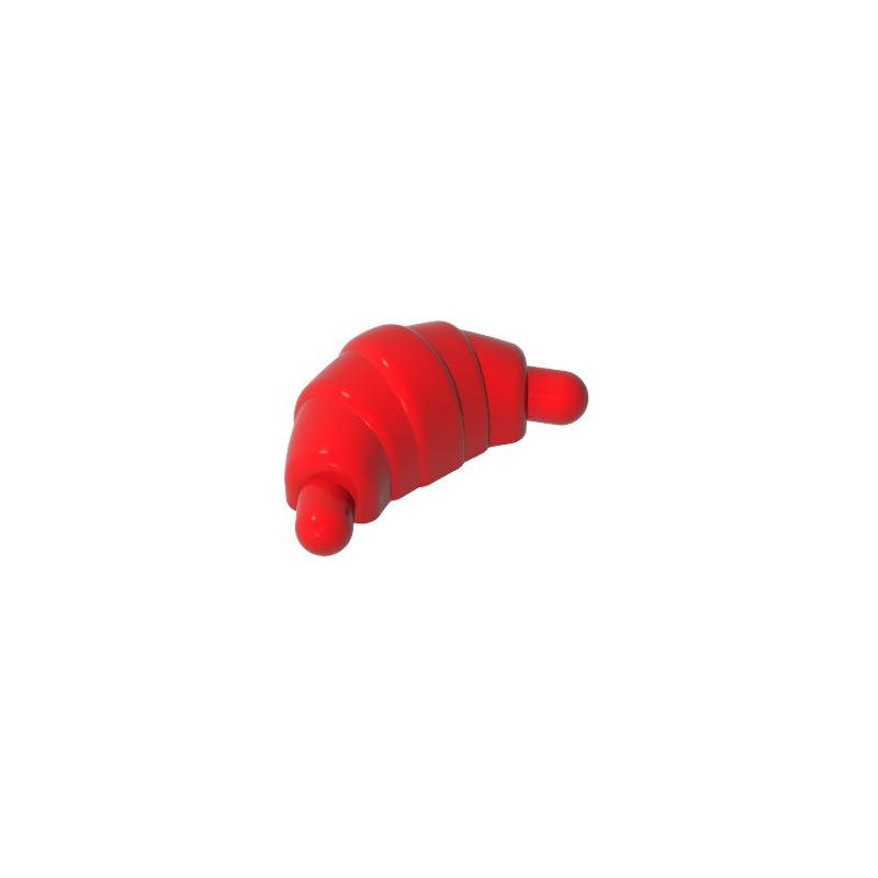 Gobricks,Food Croissant - Rounded Ends,gds2053,33125