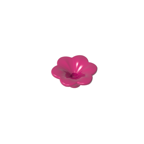 Gobricks,Plant, Outdoor Accessory Kit, Flower with 6 Rounded Petals and Pin,95831,93081d