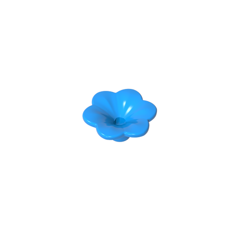 Gobricks,Plant, Outdoor Accessory Kit, Flower with 6 Rounded Petals and Pin,95831,93081d
