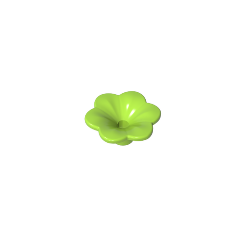 Gobricks,Plant, Outdoor Accessory Kit, Flower with 6 Rounded Petals and Pin,95831,93081d
