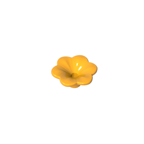 Gobricks,Plant, Outdoor Accessory Kit, Flower with 6 Rounded Petals and Pin,95831,93081d