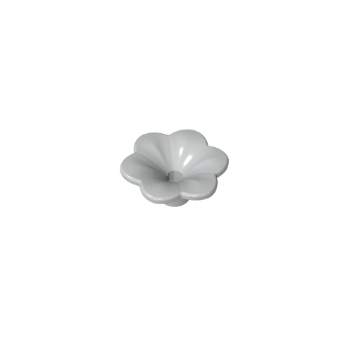 Gobricks,Plant, Outdoor Accessory Kit, Flower with 6 Rounded Petals and Pin,95831,93081d