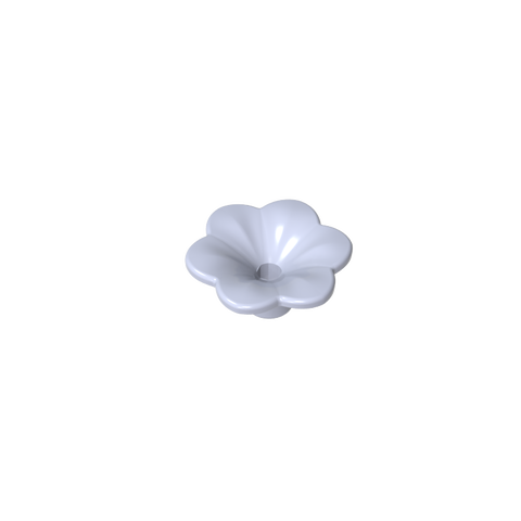 Gobricks,Plant, Outdoor Accessory Kit, Flower with 6 Rounded Petals and Pin,95831,93081d