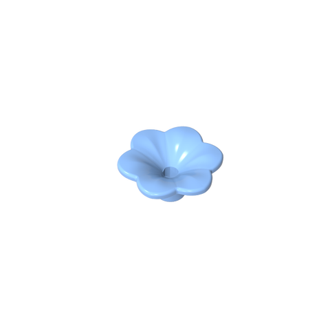 Gobricks,Plant, Outdoor Accessory Kit, Flower with 6 Rounded Petals and Pin,95831,93081d