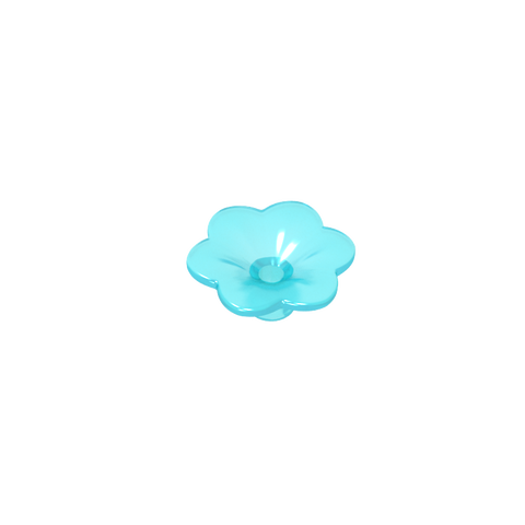 Gobricks,Plant, Outdoor Accessory Kit, Flower with 6 Rounded Petals and Pin,95831,93081d
