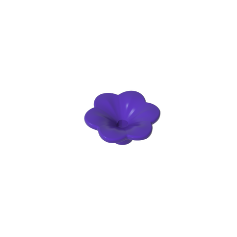 Gobricks,Plant, Outdoor Accessory Kit, Flower with 6 Rounded Petals and Pin,95831,93081d