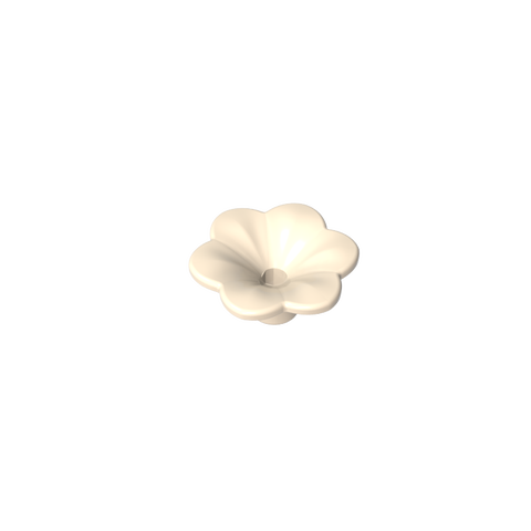 Gobricks,Plant, Outdoor Accessory Kit, Flower with 6 Rounded Petals and Pin,95831,93081d