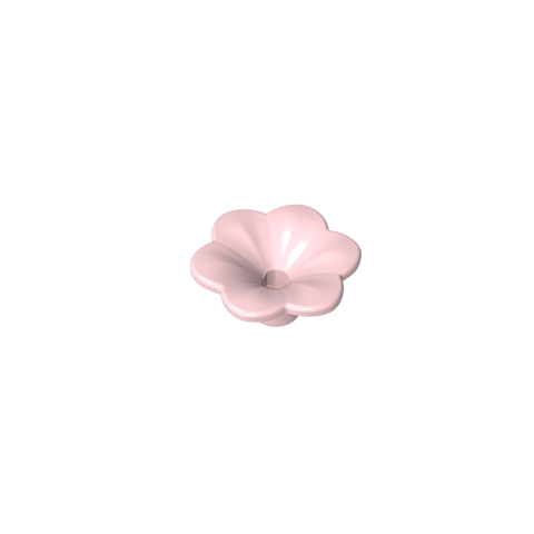 Gobricks,Plant, Outdoor Accessory Kit, Flower with 6 Rounded Petals and Pin,95831,93081d