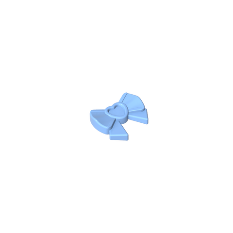 Gobricks,Headwear Accessory Bow with Heart, Long Ribbon and Pin,gds2060,11618