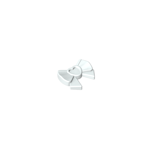 Gobricks,Headwear Accessory Bow with Heart, Long Ribbon and Pin,gds2060,11618