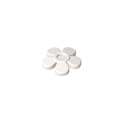 Gobricks,Headwear Accessory Flower with 5 Smooth Petals and Pin,96483