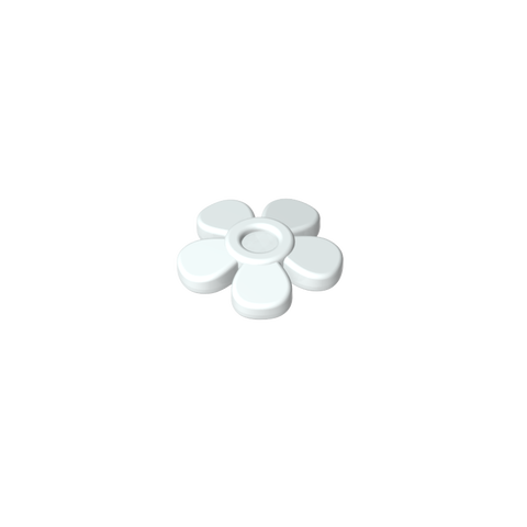 Gobricks,Headwear Accessory Flower with 5 Smooth Petals and Pin,96483