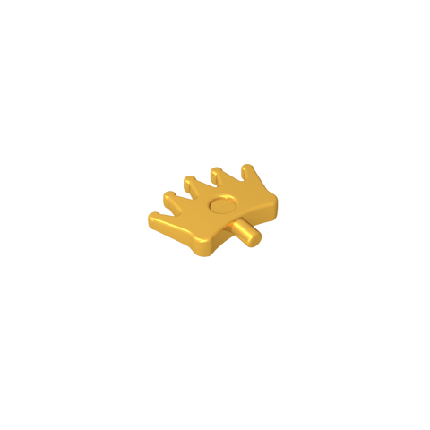 Gobricks,Headwear Accessory Crown/ Tiara with 5 Points and Pin,96491