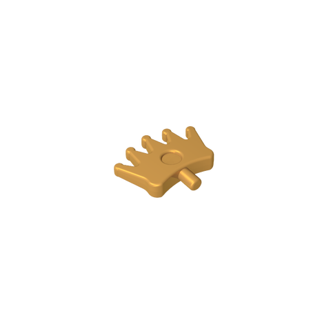 Gobricks,Headwear Accessory Crown/ Tiara with 5 Points and Pin,96491