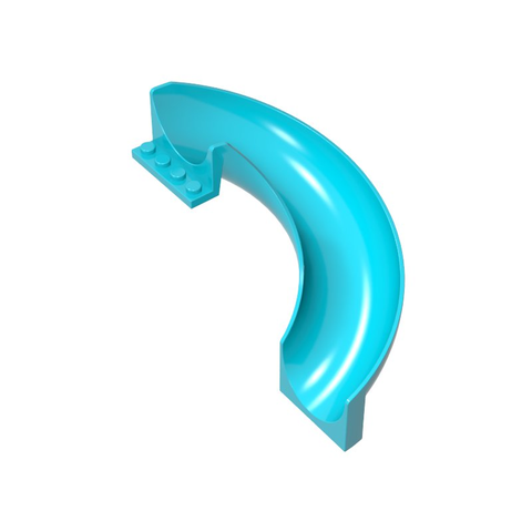 Gobricks,Slide Curved 180°,11267