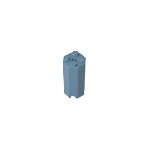 Gobricks,Brick Special Octagonal 2 x 2 x 3 1/3,6037