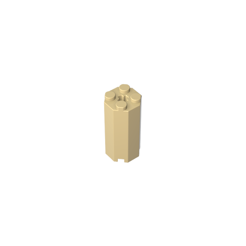 Gobricks,Brick Special Octagonal 2 x 2 x 3 1/3,6037