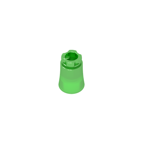 Gobricks,Plant, Palm Tree Trunk - Short Connector, Axle Hole with 2 Inside Prongs,6135,6135a