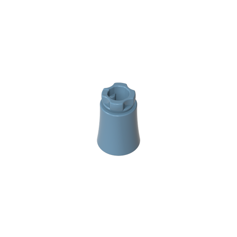 Gobricks,Plant, Palm Tree Trunk - Short Connector, Axle Hole with 2 Inside Prongs,6135,6135a